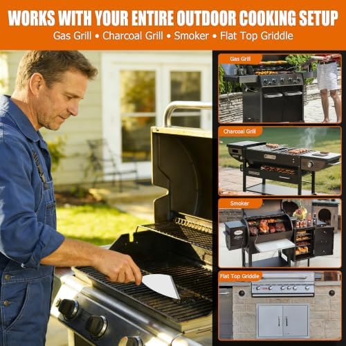 Grill Cleaning Kit, 15-Piece BBQ & Griddle Cleaning Tool Set - Image 2