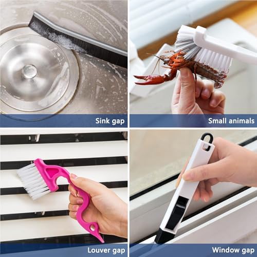 CRAFNEW 14Pcs Small Crevice Cleaning Brush Set, Groove Gap Cleaning Tool - Image 5