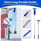 Duster with Extension Pole, 7 in 1 Cleaning Kit with Microfiber Dusters - Image 4
