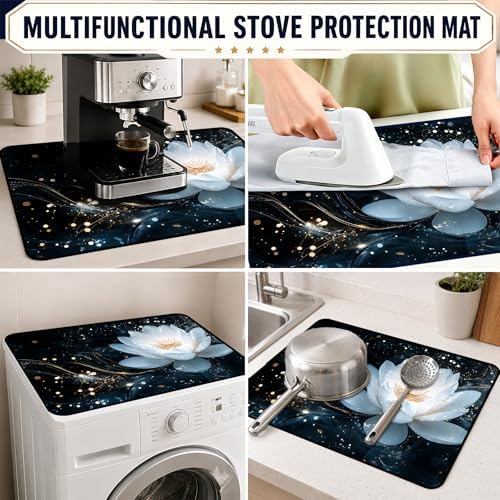 Stove Top Cover,28.5"L x 20.32"W,Heat Resistant Cooktop Protector Mat - Image 6