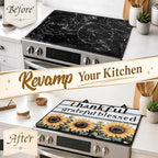 Stove Top Cover,28.5"L x 20.13"W,Heat Resistant Cooktop Protector Mat - Image 4