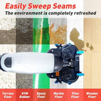 Battery Powered Walk Behind Mini Automatic Floor Scrubber Machine, Compact & Portable & Cordless, 17” Cleaning Width – Ideal for Small Commercial Spaces, Offices, Retail & More White - Image 6
