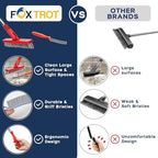 Foxtrot Living Grout Brush with Long Handle and Crevice Cleaning Brush Set - Image 5