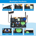HODRANT Trash Can Caddy Bag with 13 Pockets Fit 32-55 Gallon Garbage Bin - Image 4