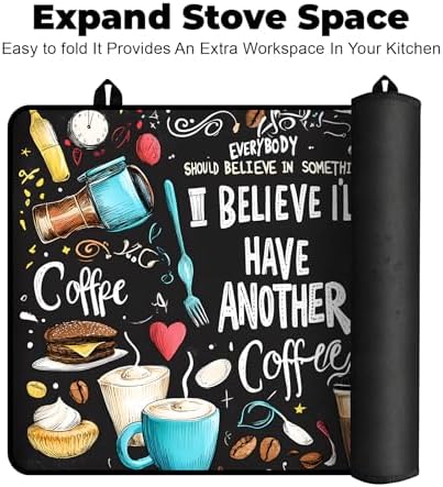 Stove Top Cover for Glass Electric Stove (Coffee, 30" x 21") - Image 6
