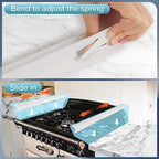 16.5"-33" Stove Gap Covers Stainless Steel 2PCS, Stove Gap Filler, White - Image 4