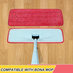 16.5 inch Reusable Mop Pads Microfiber Spray Mop Replacement Heads for Wet/Dry Mops Compatible with Bona Floor Care System (5 Pack) - Image 2