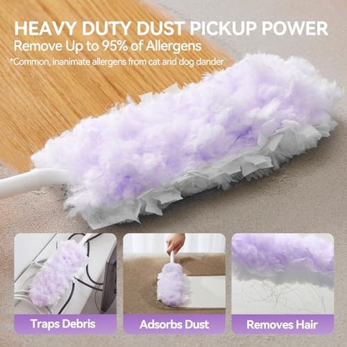 Microfiber Duster Kit, Short Handle with 30 Disposable Refills - Image 4