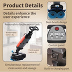 Commercial Floor Scrubber Machine,17” Cleaning Width,Multi Functional Floor Buffer Polisher Machine,240 RPM,Deep Cleaning Tile and Grout, Hardwood Floors and Carpets with Ease White - Image 6