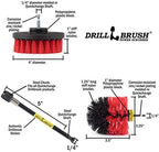 Cleaning Kit with Extension - Monuments and Headstones Restoration Brushes - Image 5