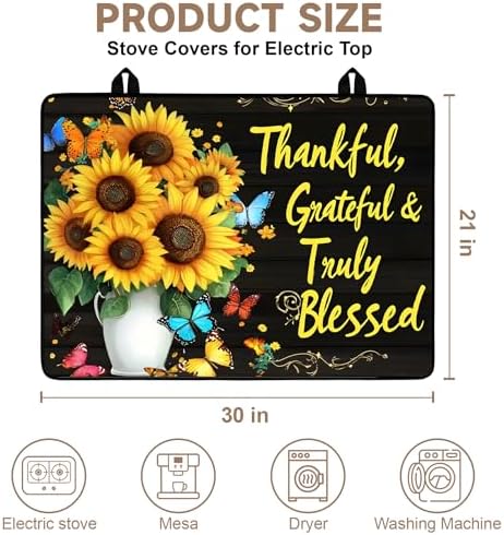 Stove Top Covers for Electric Stove: 30''×21'' Stove Mat Protective Cooktop Cover Expands Counter Area, Kitchen (MAI-G254876-8M) - Image 2