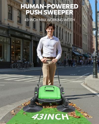43" Walk-Behind Hand Push Floor Sweeper - Image 3