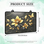 Gold Lotus Butterfly Floral Stove Top Cover for Electric Stoves - Image 3