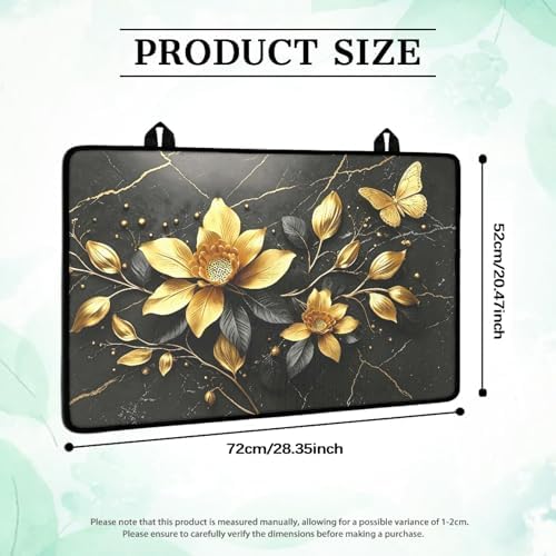 Gold Lotus Butterfly Floral Stove Top Cover for Electric Stoves - Image 3