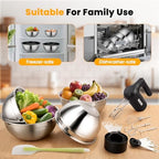 Lord Eagle 5-Speed Hand Mixer Electric With 4 Mixing Bowls Set - Image 2