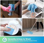 HOMEXCEL Blue Microfiber Cleaning Cloth, Microfiber Towels for Car, 12 Pack - Image 5