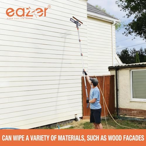 Eazer 76" Spray Window Washing Kit with Extension Pole & Streak-Free Pads - Image 4