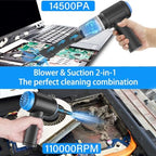 Meudeen Air Duster - Computer Vacuum Cleaner - for Keyboard Cleaning - Cordless Canned Air - 110000RPM Powerful PC Cleaner(VC08) - Image 3