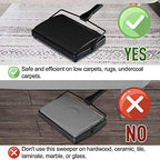 Yocada Carpet Sweeper Cleaner Manual Hand Push Non-Electric Black - Image 3
