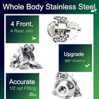 1/2 NPT Sewer Jetter Rotating Nozzle - Cutting Roots - Image 5