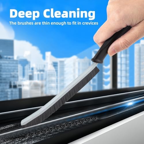 TQRR 6Pcs Hard Bristle Crevice Cleaning Brush-Thin Grout Scrub Brush - Image 2