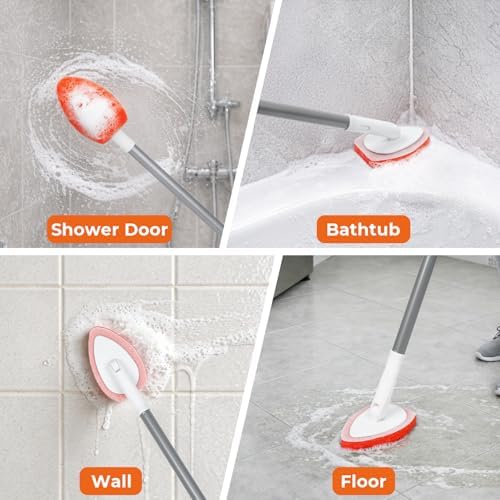 6PCS Shower Scrubber Scouring Pads, Refill Pads for MAVRIZ Tub Scrubber - Image 4