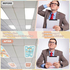 6pcs Classroom Inspirational Fluorescent Magnetic Light Cover,2x4 FT Groovy - Image 5