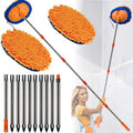 20 Feet High Reach Wall Duster - Chenille Microfiber Cleaning Head Wall Mop with 3-14 ft Spliceable Pole | Wall Cleaner for Roof Car Home Walls and High Ceilings | Washable Cleaning Cloth by Tonmp