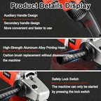 Industrial 2800W Concrete Grinding and Polishing Machine, 3-Head Electric Diamond Grinder with 8” Coverage, 6 Adjustable Speeds, for Professional Concrete, Stone, Marble, and Metal 02 - Image 6