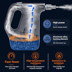 Handheld Steam Cleaner, Fast Heat Steam Cleaner, Adjustable Steam, 450mL Large Water Tank, Pressurized Portable Steamer for Cleaning Home, Kitchen, Car, Bathroom, Tile, Furniture, Multi-Surface - Image 4