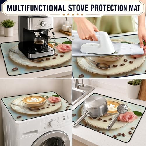 Stove Top Cover,28.5"L x 20.31"W,Heat Resistant Cooktop Protector Mat - Image 6