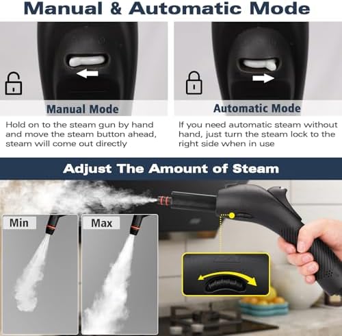 LoveBeat 300°F Steam Cleaner for Grout and Tile, 4.5 Bar Steamer for Home - Image 4