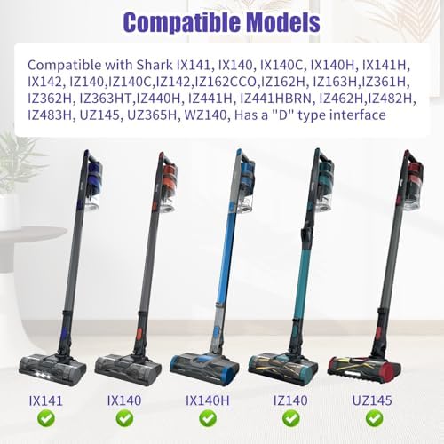 Vacuum Crevice Tool and Removable 2-in-1 Tool Brush Replacement Parts Compatible with Shark Pet Cordless Stick IX141 IZ462H IZ483H IZ363HT IZ361H IZ163H IZ362H Attachments for D-Shaped Vacuum Cleaner - Image 2