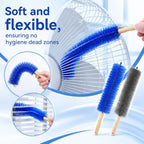 2PC Fan Cleaning Brush, Microfiber Duster Ideal for Electric and Blind, Reusable Fan Cleaner Brush Dust Remover, Non-disassembly Cleaning (Gray + Blue) - Image 7
