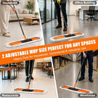 24" & 36" Commercial Dust Mop for Floor Cleaning, 2-in-1 Floor Duster - Image 5
