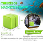 Magnetic Aquarium Fish Tank Glass Algae Scrapers Glass Cleaner Scrubber Clean [Compact, Scratch-Free, Non-Slip, Emhanced Magnet] - Image 4