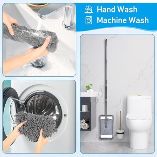 Microfiber Mop Replacemet Head for VOUBIEN Wall Cleaner Mop, 2Pack Reusable Mops Head for Washing Walls Floor Cleaning, Fit ASIN B0DG4LV7SJ - Image 5