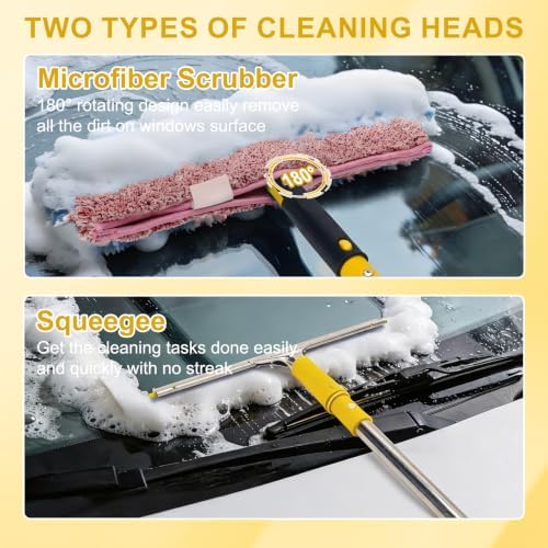 Professional Window Cleaning Kit with Bucket 3 Gallon, 6FT Extension Pole - Image 6