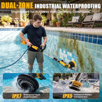 Cordless Electric Power Scrubber Compatible with DeWalt 20V Max Battery - Image 5