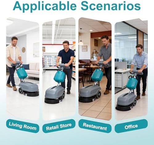 15'' Walk Behind Commercial Floor Scrubber Machine - Image 7