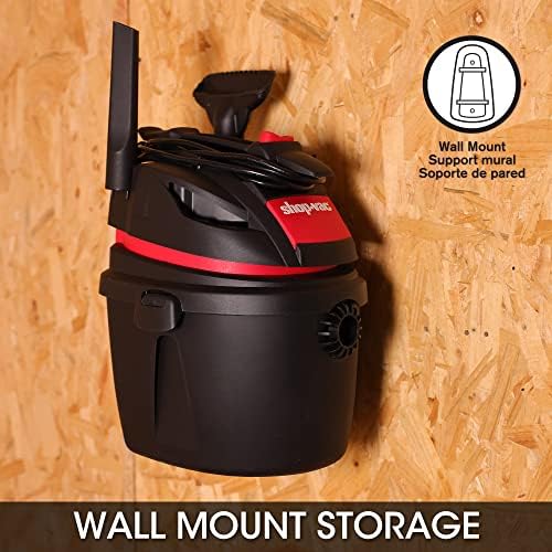 Shop-Vac 5760288 2.5 Gallon Wet/Dry Vacuum, 2.5 Peak HP, 1.25 Inch Diameter x 4 Ft Hose, Portable Compact Design - Image 5