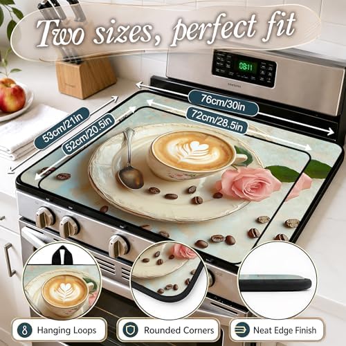Stove Top Cover,28.5"L x 20.31"W,Heat Resistant Cooktop Protector Mat - Image 2