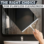 Stainless Steel Shower Squeegee, Glass, Silicone, 10 Inch (Silver) - Image 4