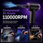 14.5KPA Computer Keyboard Vacuum Cleaner & 110000RPM Electric Air Duster 3-in-1, Replaces Canned Air, for PC Tower & Car Laptop Sewing Machine Portable Keyboard Vac USB Desk Crumbs Dust Cleaners - Image 3
