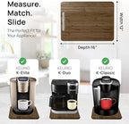 Ibyx Appliance Slider, Sliding Tray for Coffee Maker, 12 x 16 in, Brown - Image 5
