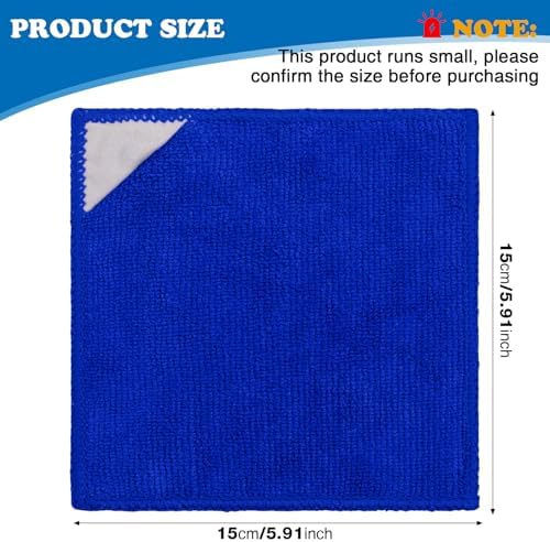 Gersoniel Magnetic Microfiber Cleaning Cloth, Dark Blue, 6 x 6 Inch, 8 Pcs - Image 2