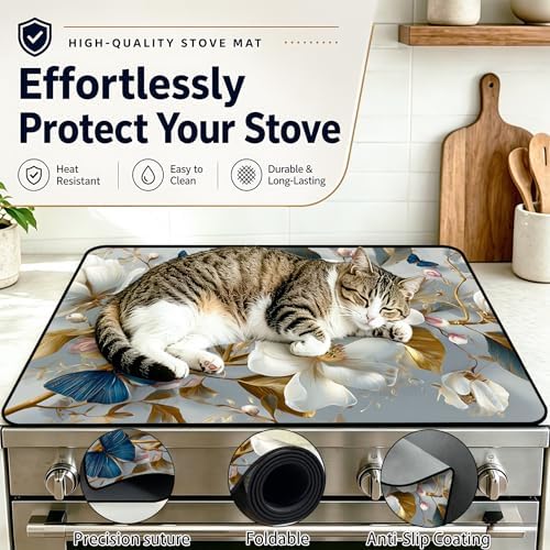 Stove Top Cover,28.5"L x 20.18"W,Heat Resistant Cooktop Protector Mat - Image 5