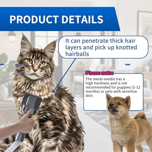 Pet Grooming Kit Compatible with Dyson V7 V8 V10 V11 V15 Vacuum Cleaner - Image 5