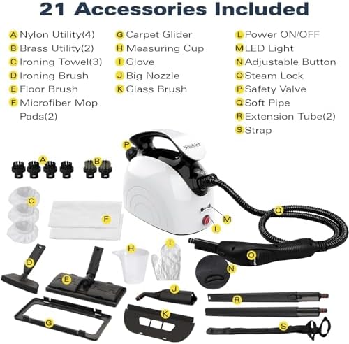 Waitbird 4.5 Bar Steam Cleaner for Home Cleaning, 275°F Handheld Steamer - Image 6