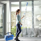 PIMEKOY Window Cleaning Kit with Bucket, Squeegee and Scrubber for Outdoor - Image 2